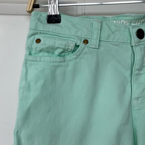 •Lands' End• Girl’s Skinny Fit Twill Pants in Mint - Size 12 - Picture 3 of 9